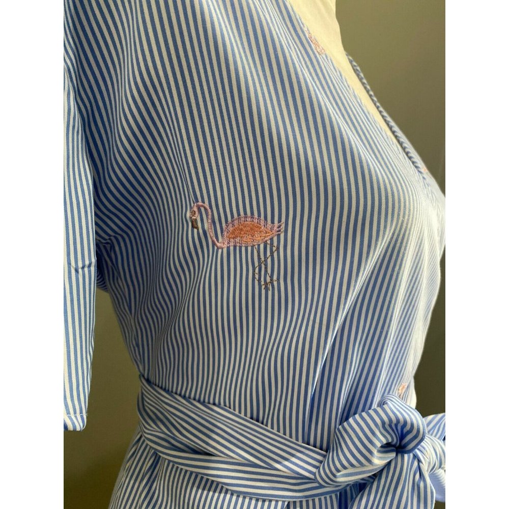 Romeo & Juliet Couture Flamingo Wrap Dress Small - Picture 8 of 11